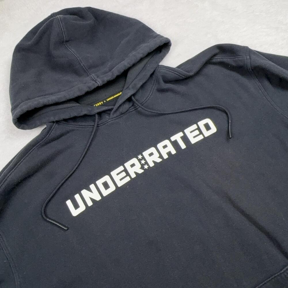 Stephen Curry Under Armour Sweatshirt Mens L Black NBA Basketball UNDER RATED